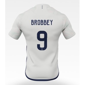 Ajax Brian Brobbey #9 Gostujuci Dres 2023-24 Kratak Rukavima